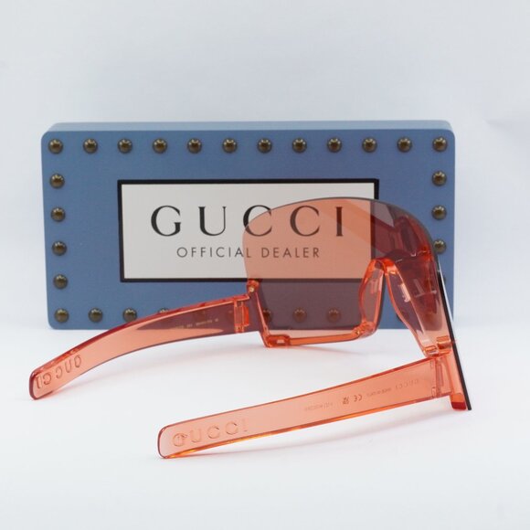Gucci GG1631S 001 Shield Sunglasses - Red - Picture 9 of 12